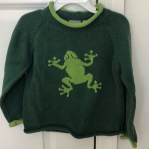 Boys 3T frog LLBean Sweater